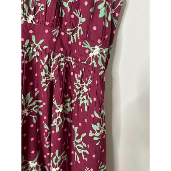 Emily and Fin Dress Plus Size 4X Lucy Dress Polka Dot Floral Fit & Flare Pleated - Picture 4 of 12